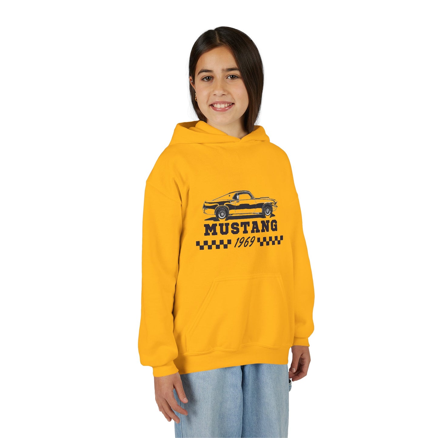 Youth Mustang 1969 Hoodie – Classic Vintage Car Pullover