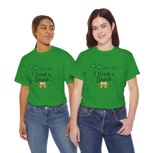 Adult I Need a Drink T-Shirt — Funny Graphic Tee