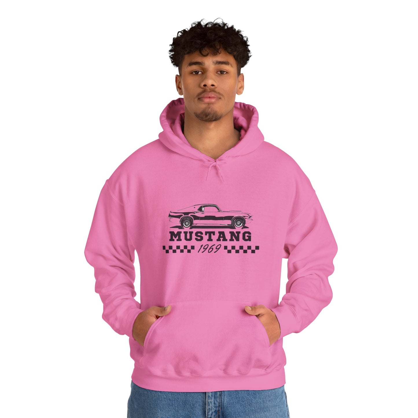 Adult Mustang 1969 Sweatshirt — Vintage Muscle Car Graphic Shirt