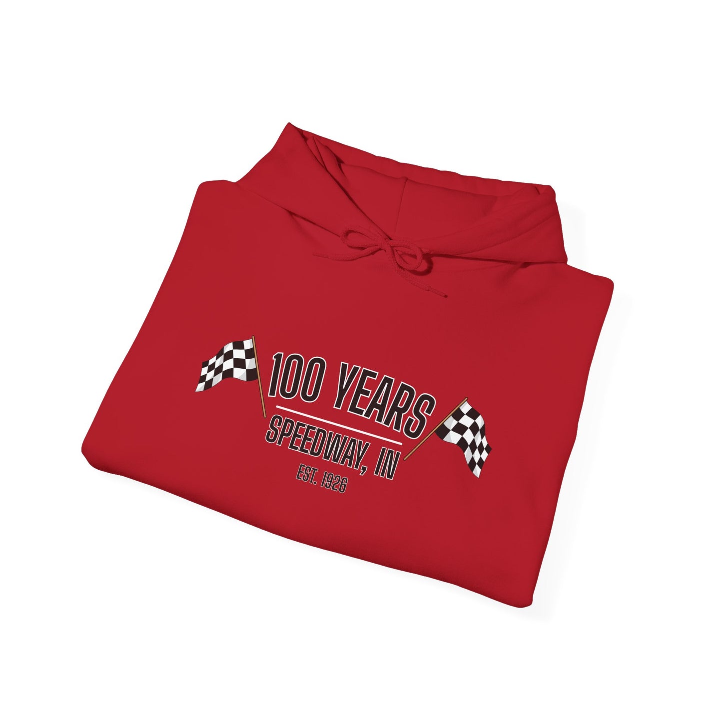 Adult 100th Anniversary - Speedway Flag Hoodie