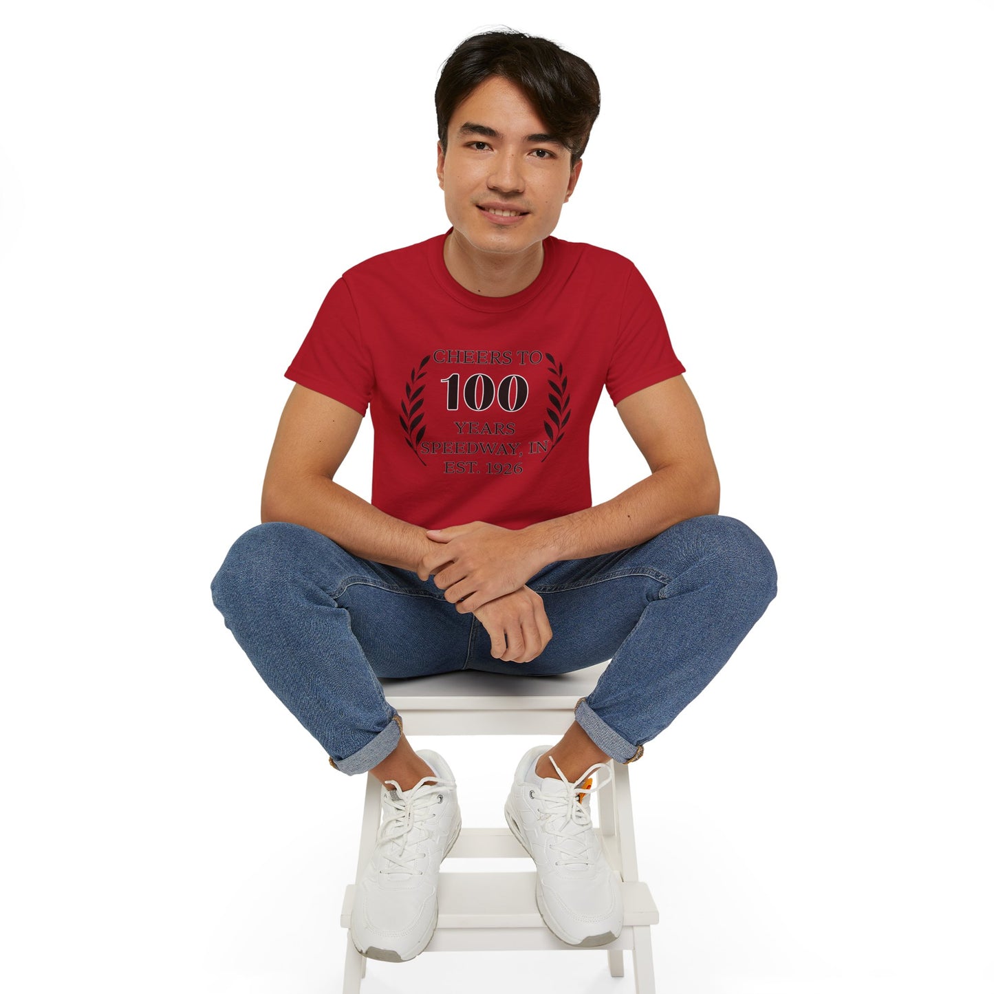 Adult 100th Anniversary - Speedway Cheers Tee