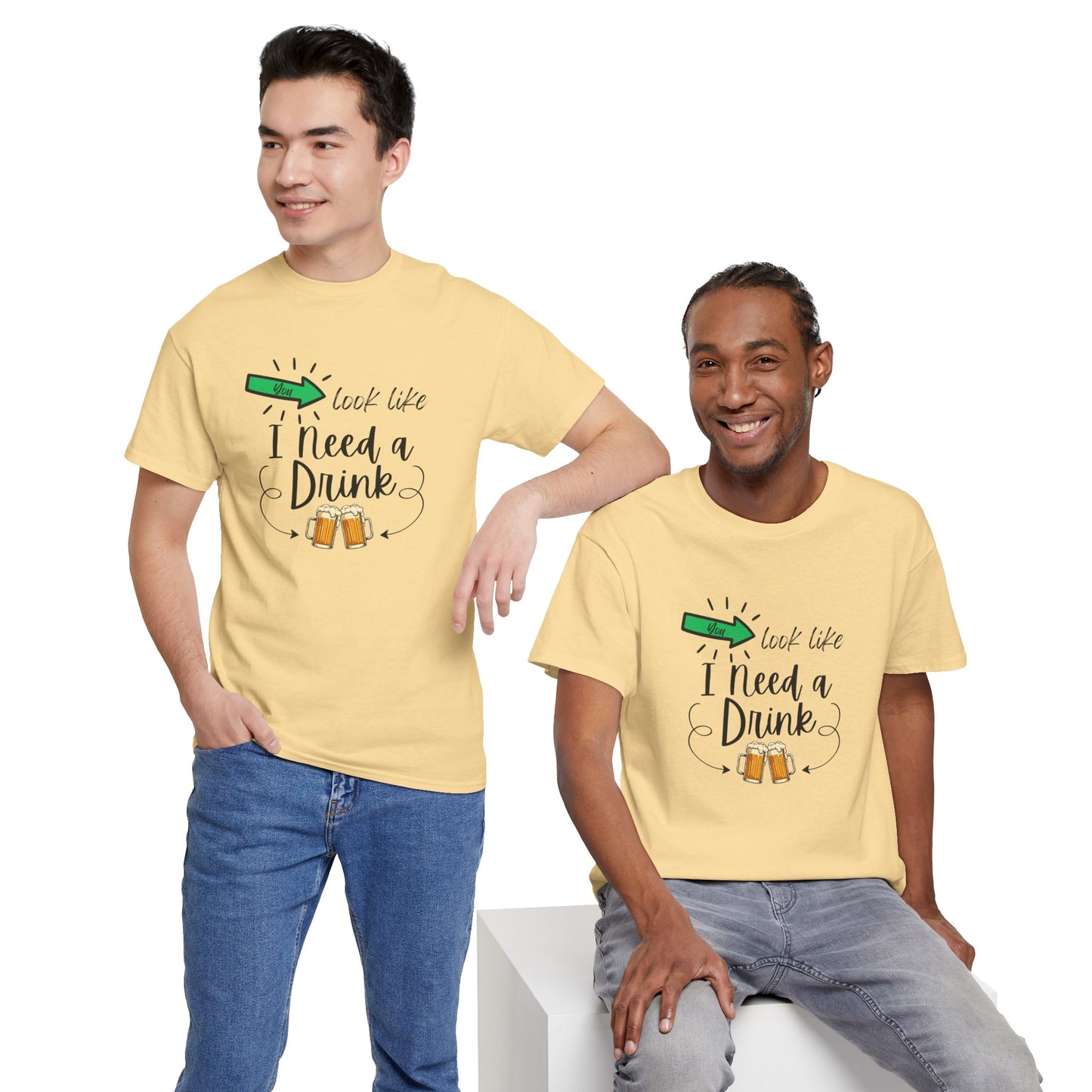 Adult I Need a Drink T-Shirt — Funny Graphic Tee
