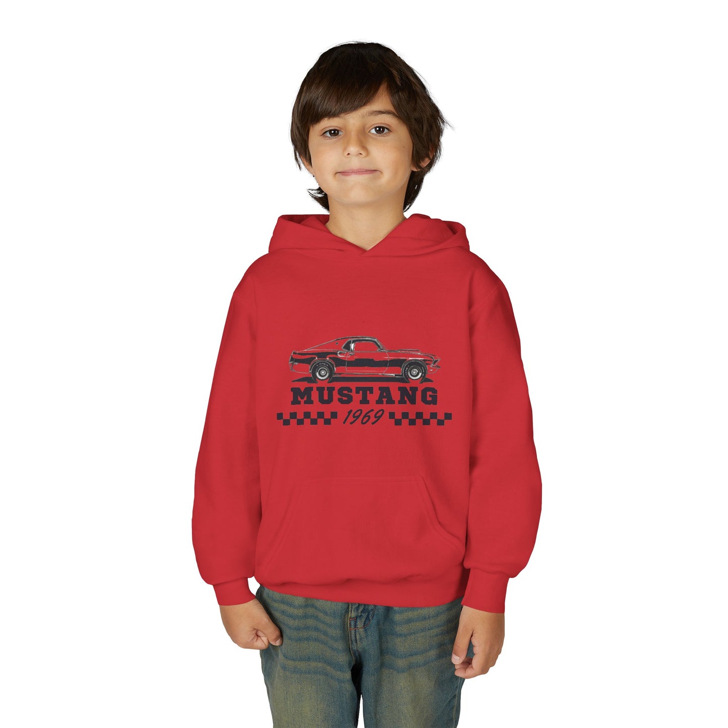 Youth Mustang 1969 Hoodie – Classic Vintage Car Pullover